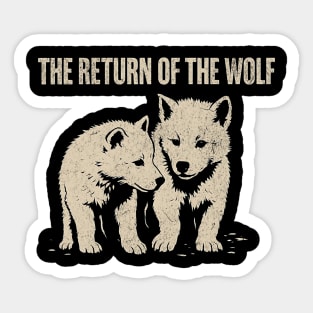 The-Return-of-the-Dire-Wolf-Retro-Vintage Sticker
